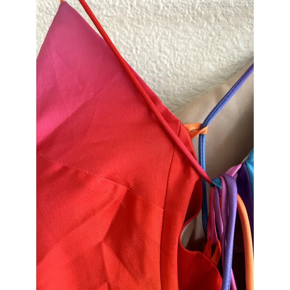 Show Me Your Mumu Dani Mini Dress Sunset Ombre L - Picture 9 of 11